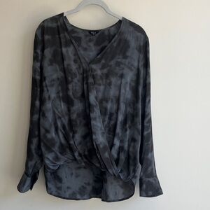 RAILS Hillary Slate TIE DYE TOP Gray Tones Women’s Size M